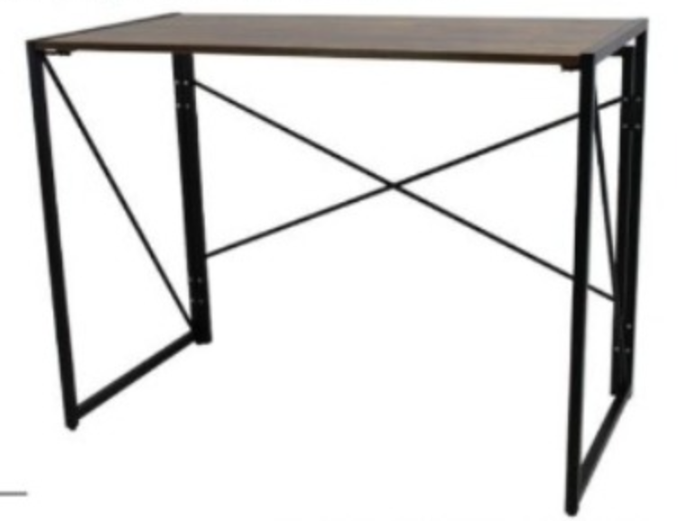 [D216VERON]Mesa de madera con estructura tubular