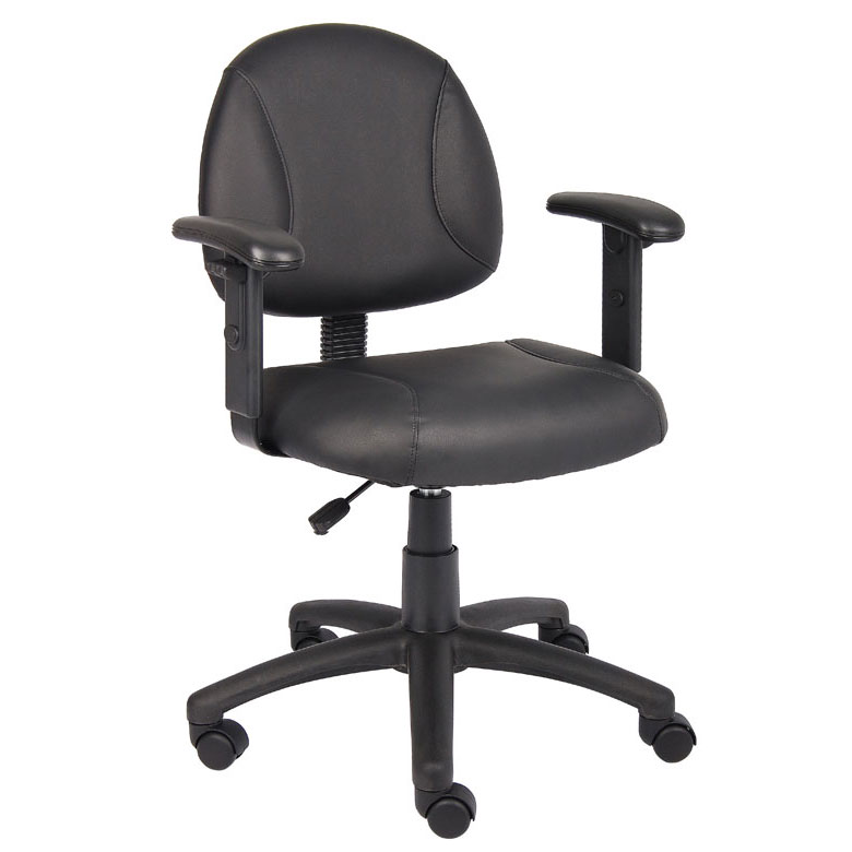 [B306]Silla Postura Boss Negra Con Brazos Ajustables