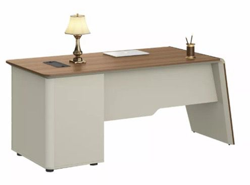 [DG15-D0214] [DG15-D0214]Escritorio rectangular con sistema para llave color Australian oak/ Ash gray medidas de 48”de largo x 24” de ancho x 29.5” alto