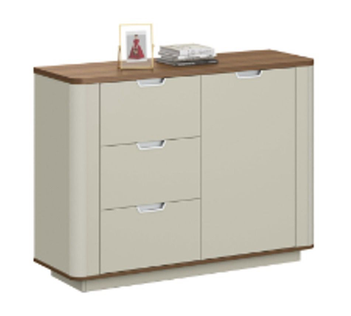 [DG15-S0212] [DG15-S0212]Gabinete bajo con cajoneras con sistema para llave color Australian oak/ ash gray medidas de 47” largo x  16” fondo x 36” de alto .