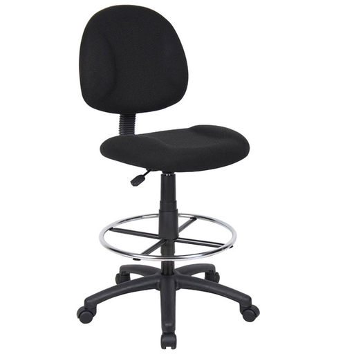 [B1615-BK] [B1615-BK]Boss Silla de dibujo ergonómica ajustable sin brazos, color negro