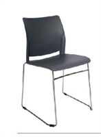 [OHV-102] [OHV-102]Silla con asiento y respaldo en dos piezas en polipropileno de alta resistencia y duración. Estructura de barra de acero sólido de 11 mm de diámetro, con terminado en cromo.