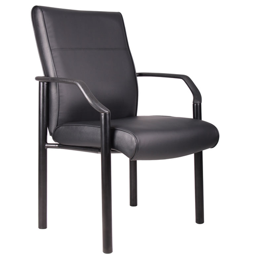 [B689] [B689]Silla Boss para invitados con respaldo medio LeatherPlus