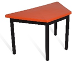 MESA TRAPEZOIDAL 90X40X50CM CUB. POLIPROPILENO            